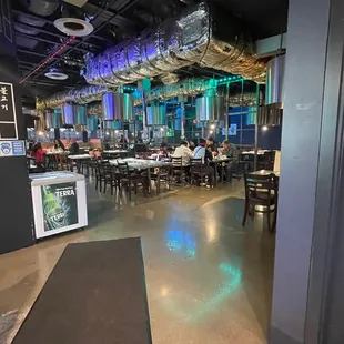 Indoor dining set up