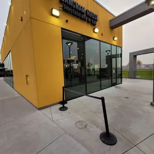 the outside of the building