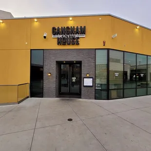 the outside of the building