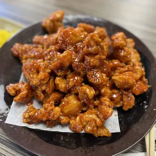 #17. Popcorn chicken with chili sauce