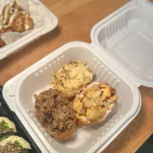 3pc Yubu ( bean curd ) combination: egg with cheese, crab with shrimp, and bulgogi