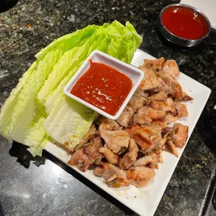 Grilled Chicken Lettuce Wraps