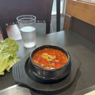 Soondubu soup