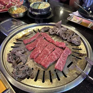Ggot sal (unseasoned short ribs I think?) from the beef combo