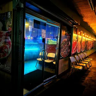 Exterior waiting area at Gangnam Korean BBQ