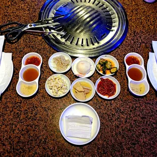 Simple table setup at Gangnam Korean BBQ
