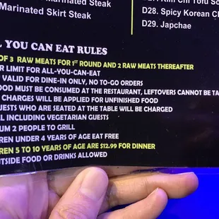 "The rules"