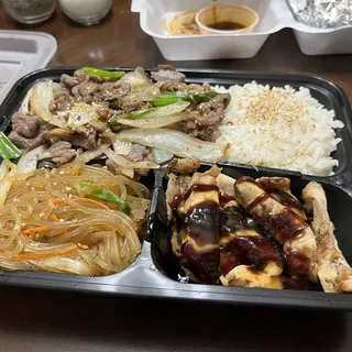 P1 Teriyaki Chicken and Bulgogi Plate