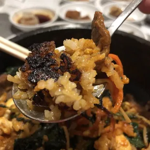 Ahh... Patience is rewarded to get the crispy rice.