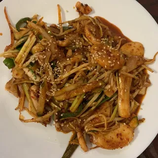 Spicy Squid Stir Fried