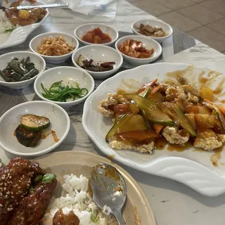 Korean Fried Chicken Dinner