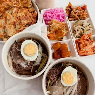 Veggie Korean Pancake Mul Naengmyeon