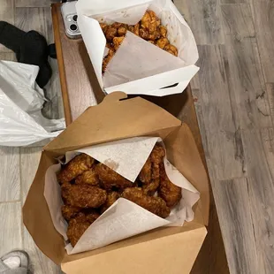 7. Soy Garlic Wings and 1. Honey Chicken