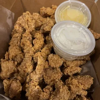 9. Popcorn Chicken with Sauce