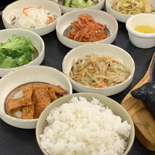 a variety of dishes