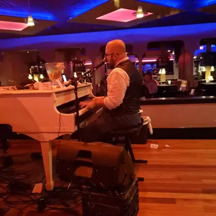 a man playing the piano