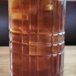 Iced tea that lacked complexity or distinction.