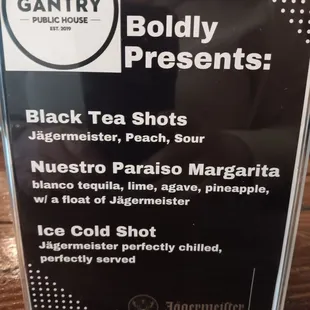 black tea shots