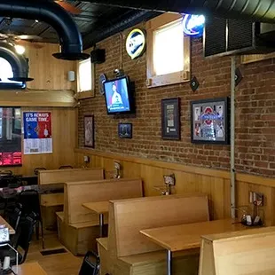 the inside of a restaurant