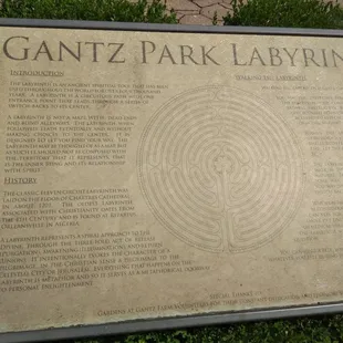 Labyrinth signage