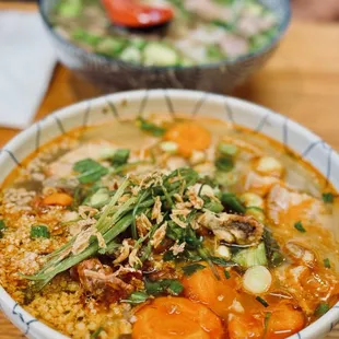 CRAB BANH CANH + CHUBBY PHO. Looks awesome!