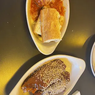 Outrageous meatballs and turkey wing!