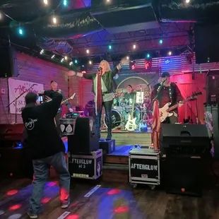 a group of people on stage