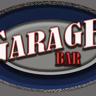 the word garage bar on a plate
