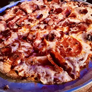 The Mega-roni - 3 types of pepperoni &amp; 3 cheese blend