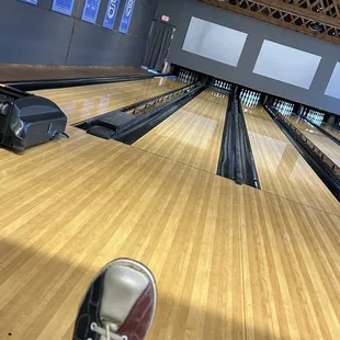 the bowling alley