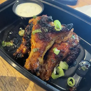 Thai chili wings were delish