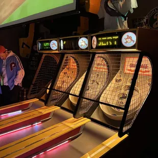 Skeeball button