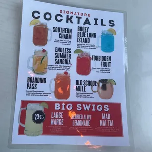 Signature cocktails