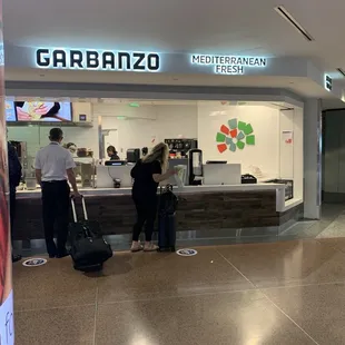 people at the counter