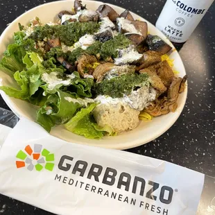 Legit Steak and Portobello Plate - White and Cilantro Sauce