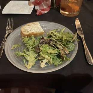 Salad &amp; Bread = $18