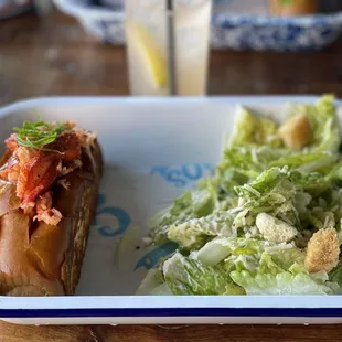 Connecticut roll with a Ceaser