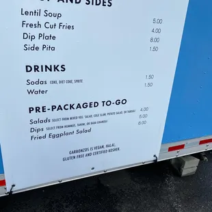 clearly labeled GF at the bottom of the menu