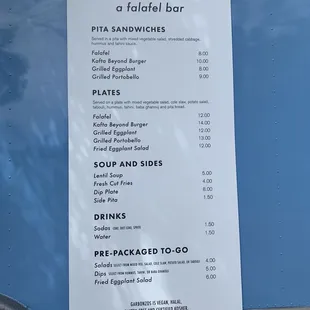 Menu.