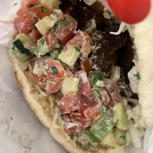 Falafel Pita Sandwich