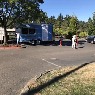Cart in Mittleman Jewish Community Center parking lot.