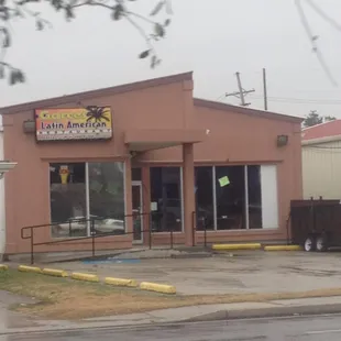 the front of the restaurant
