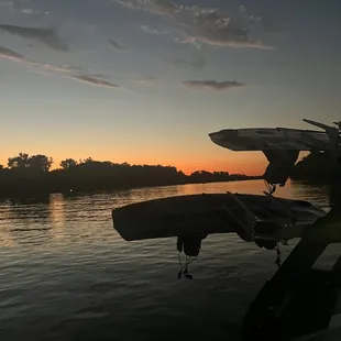 Right outside the boat launch