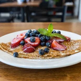cream cheese &amp;  berries Crepe.