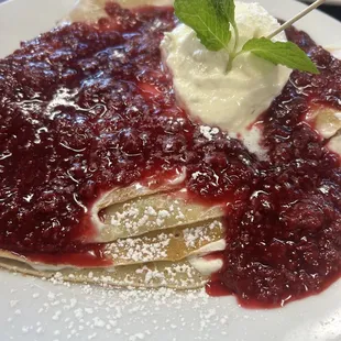 Raspberry Crepe