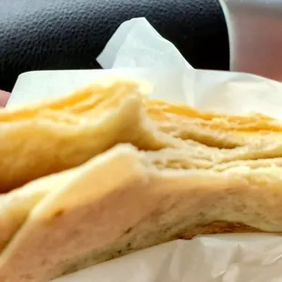 All I see is tortilla! No cheese! For almost $6.00! Not worth it!