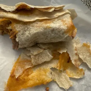 Bacon chorizo breakfast burrito