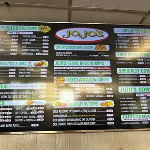 Menu - can't do anything about the reflections from window