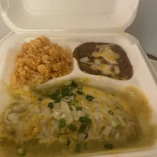 Gluppy cheese, enchilada looks ok, but isn't