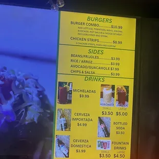 Menu photo taken 12/26/23